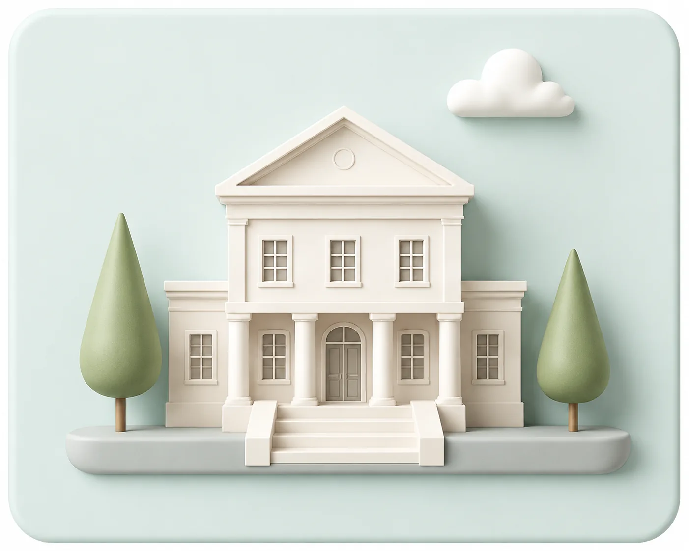 Country Club of Whispering Pines wedding venue illustration